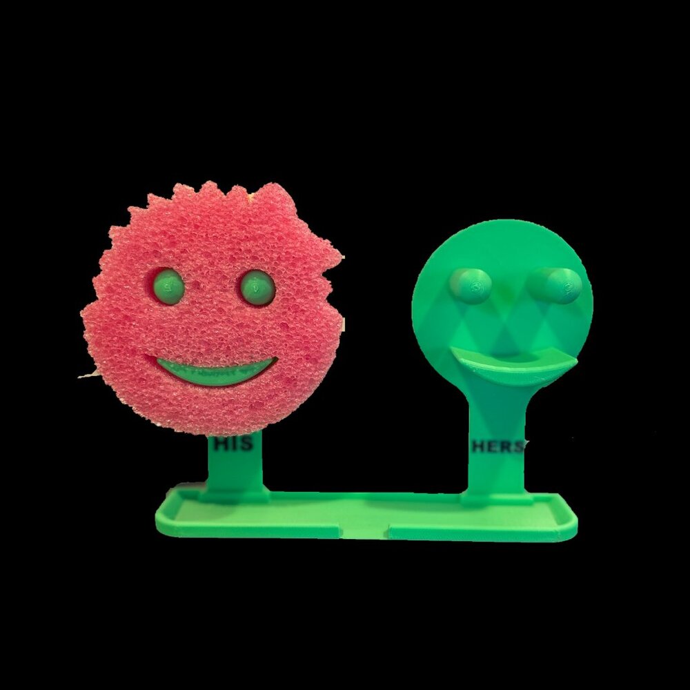 Scrub Daddy His n Hers Caddy Holder Kitchen Sink Accessories
